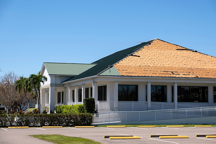wind and hail damage to commercial property